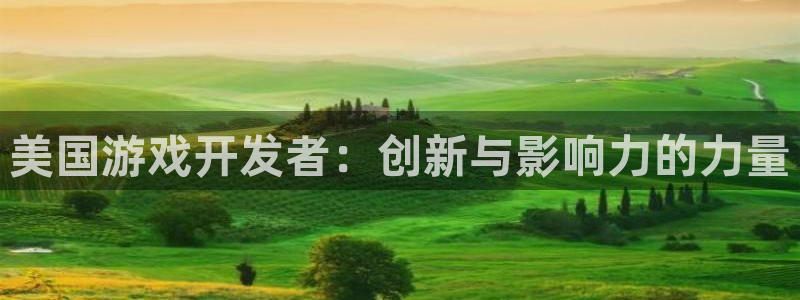 沐鸣娱乐2在线注册：美国游戏开发者：创新与影响力的力量